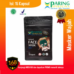 PARING Spirulina Masker Kecantikan Wajah isi 15 kapsul (Pouch)