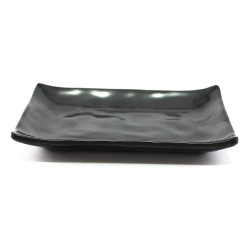 Piring Ceper Gelombang Oriental 7 Inch Hitam – Glori Melamine GY4007HTM